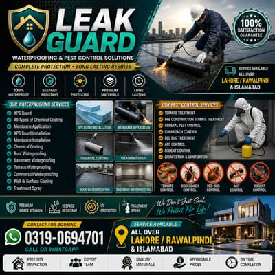 Waterproofing & Pest Control Services | Roof, Basement, Terrace & Ter