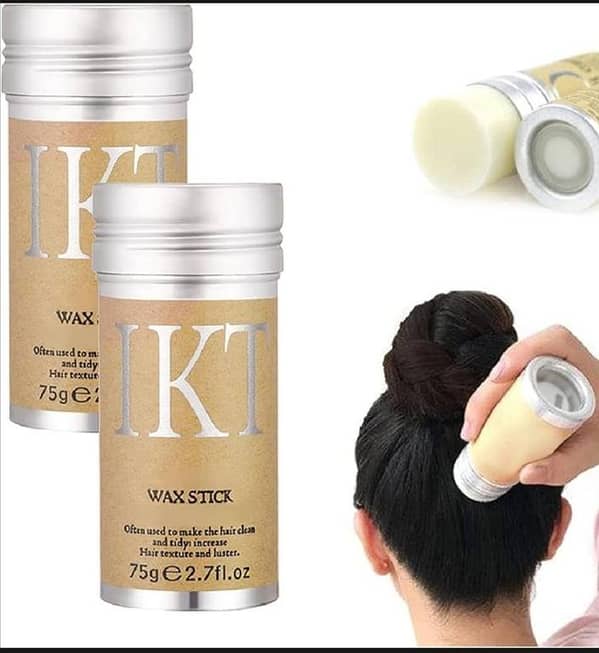 Hair Wax Stick, Wax Stick for Hair, Slick Stick for Hair Non-greasy Styling Hair Pomade Stick, Strong Hold Makes Hair Look Neat,Tidy