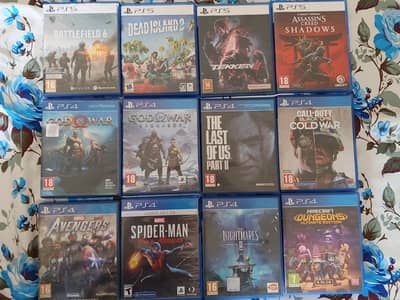 Ps5 and Ps4 games