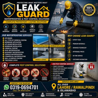 Waterproofing & Pest Control Services | Roof, Basement, Terrace & Ter