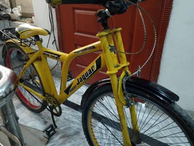 Yellow color bicycle