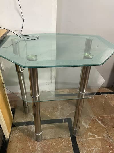 Glass Table For TV OR Office