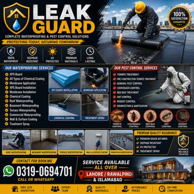 Waterproofing & Pest Control Services | Roof, Basement, Terrace & Ter