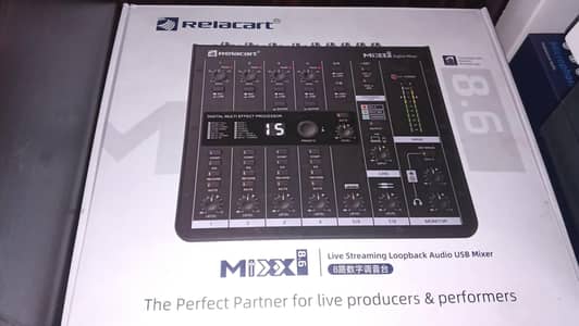 Relacart Mixx8.6 live and Podcasts mixer
