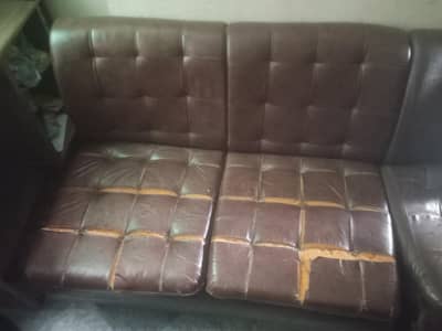2-1-1  sofa set  pure leather