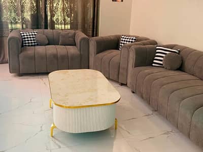 Grey colour sofa set 3 2 1 ( brand new )