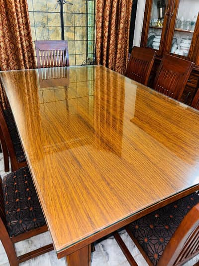 Premium Solid Wood 8-Seater Dining Table Set