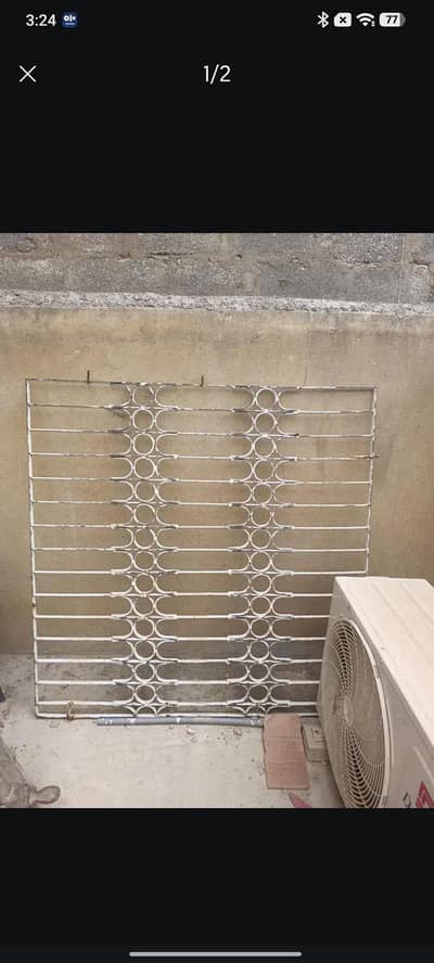 heavy steel grill 47x47 inches