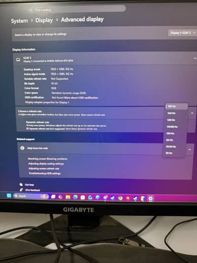 Gigabyte G24F 2 24” IPS Gaming Monitor 165Hz Full HD