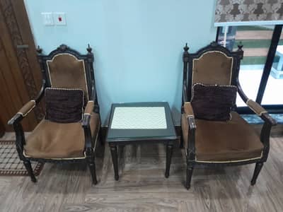 Bed set Chairs and table