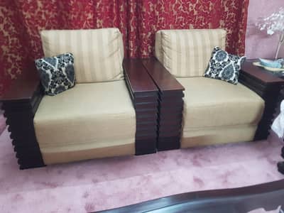 2 single seater  l sofa set for sale