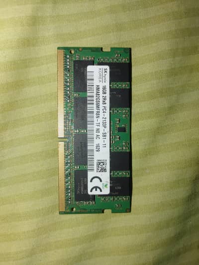 16gb DDR4 Ram 2133mHz laptop - system pulled gaming laptop