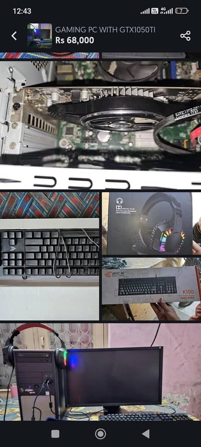 GAMING PC WITH GTX1050Ti