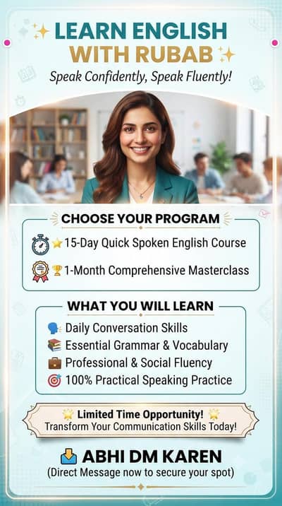 Online English Course & Tuition Available (Nursery to Class 10)