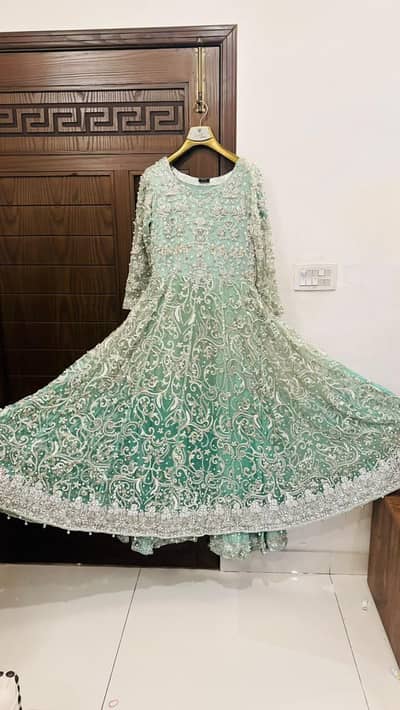 double shade bridal maxi