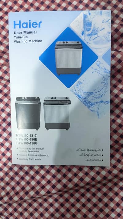 Haier Semti automatic brand new HTW 100-196E white