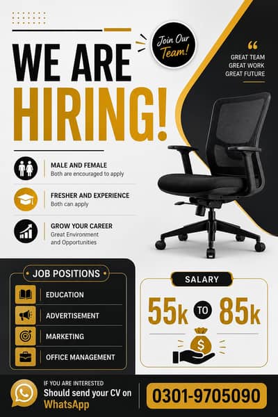 Staff required