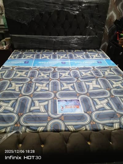 double bed dressing with 1 side almari sofa setii