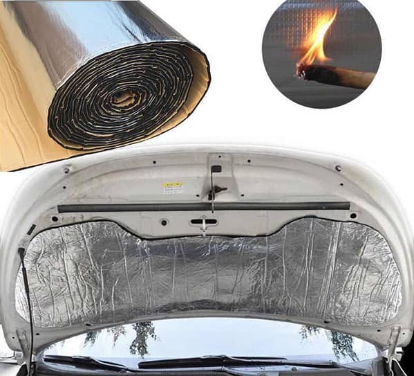 Car Engine Soundproof and Heat-Damping Sheet, Bonnet 4ft x 3ft, 8mm