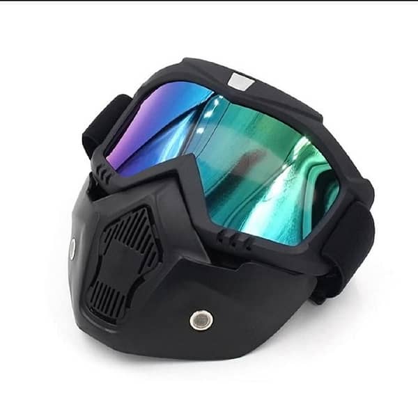 Face Helmet Mask Googles Face Mask High Quality Bike Accessories Goggles Face Helmet Mask Mask For Bikers Face Mask For Bikers Glasses For Bikes Face Mask Helmet For Bike Bikes Modification Parts Goggles Face Helmet Mask Fog-proof Warm Goggles Mask