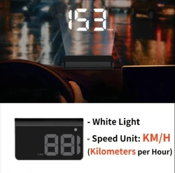 Car Head Up Display (HUD) – Advanced Digital Speedometer for Real-Time Driving Data