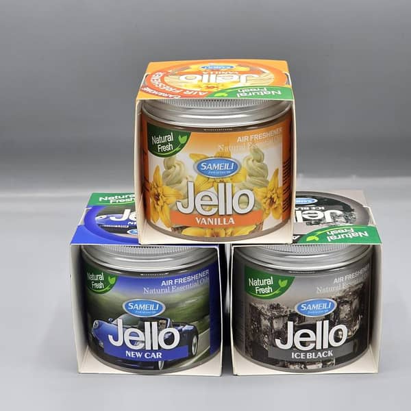 Jello Air Freshener Pack of 3, 220g – Odor Eliminator and Scent Freshener for room, closets, bathrooms, and car
