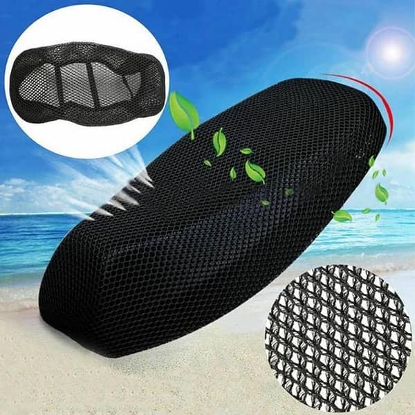 Motorcycle Seat Net Cover Mesh Type, 10 mm Thickness, Universal Fit
