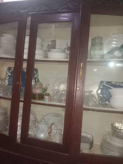 a used wood showcase