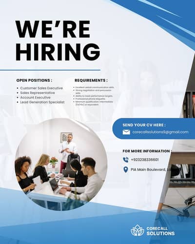 Customer Sales Executives Required | Call Center Jobs | CSR Jobs