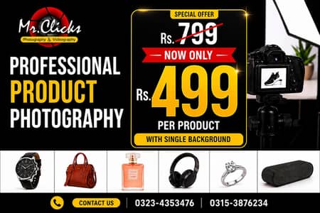 Professional Product Photography Services for E-Commerce/Shopify Web