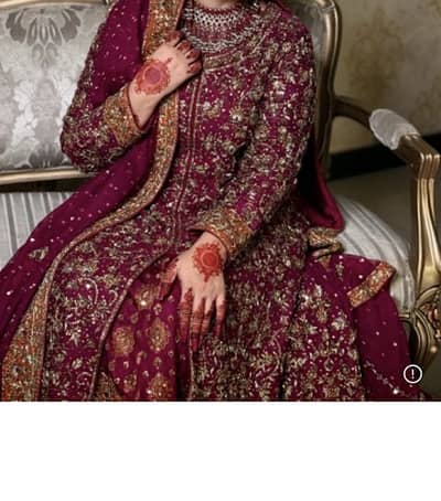 Maroon Bridal Lehenga for Sale | Heavy Handwork | Wedding Dress