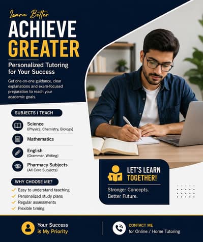Online & Home Tuition Available