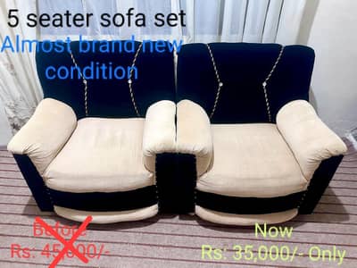 Sofa set in almost brand new condition