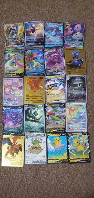 POKEMON ORIGIANL SURGING SPARK AND PITCH BLACK CARDS SET