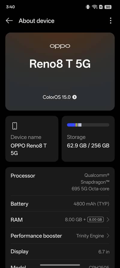 OPPO RENO 8T