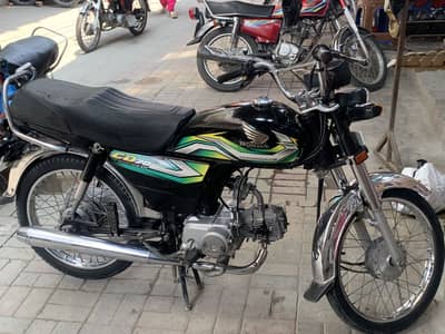 Honda CD70 Black Colour 2023