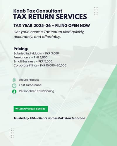 FBR Income Tax Return Filing Rawalpindi Islamabad | CITA Certified Ta