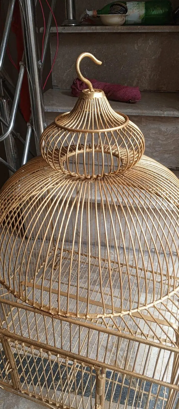 ANTIQUE 60 YEARS PARROTS CAGE(03204086160) — photo 4