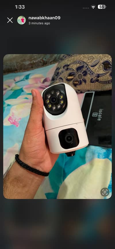 Dual Lens WiFi PTZ Outdoor Security Camera for sale.