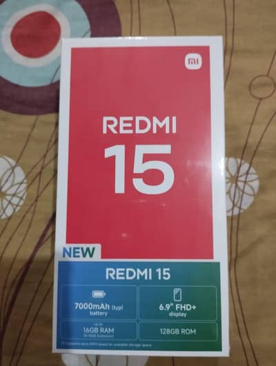 Redmi 15 (New Condition) – 128GB / 8GB RAM (+8GB Extended RAM)