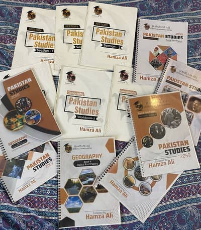 Hamza Ali pst notes, workbooks with topical pastpaper
