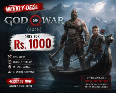 weekly deal - God of War (2013) | Only Rs. 100