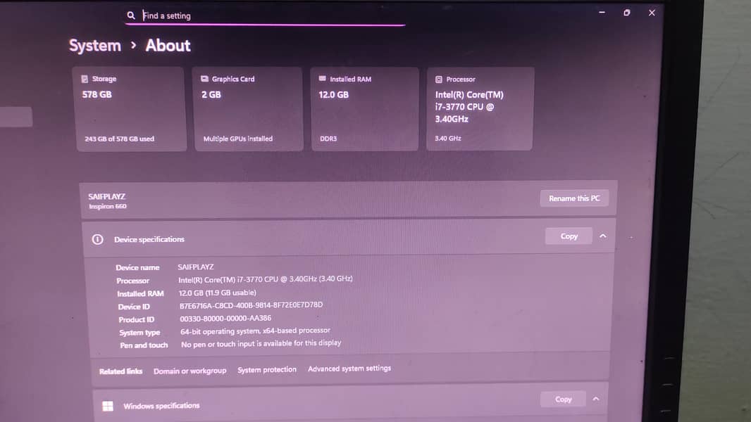 Core i7-3rd Gen Good Computer 2