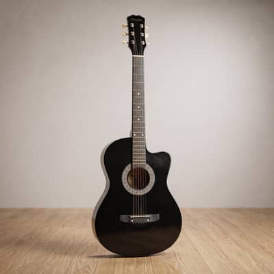 Black Acoustic Guitar - Excellent Condition