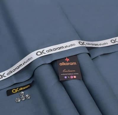 Unstitched Soft Cotton Grey Suit for Men best quality with delevery