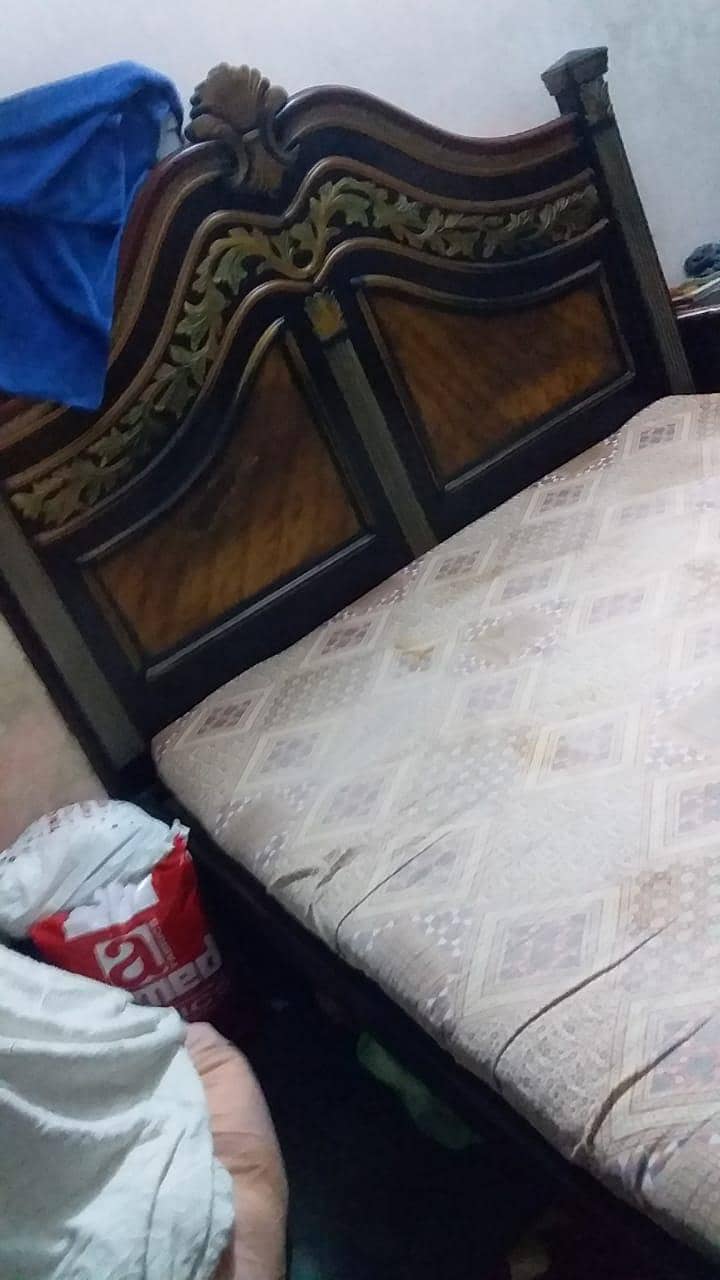 pure wooden solid Bed 0