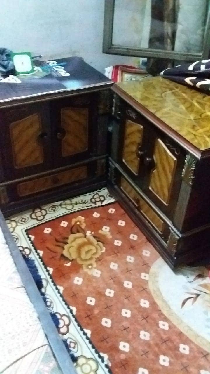 pure wooden solid Bed 2