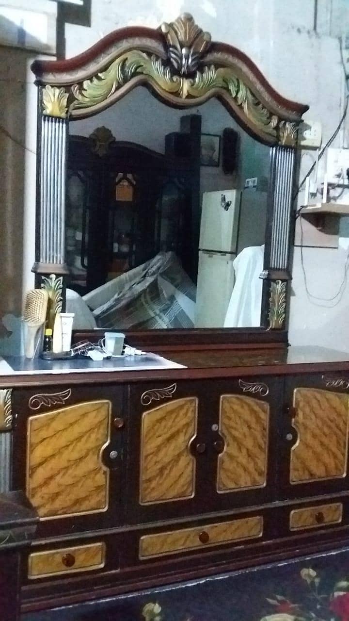 pure wooden solid Bed 4