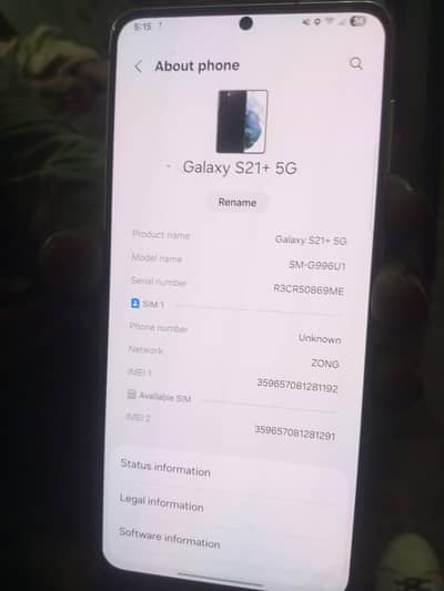 Samsung Mobile S21 Plus