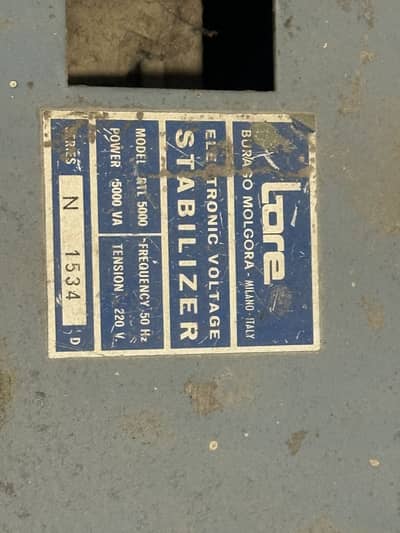Lare electronic voltage 5 kVA copper-winding stabiliser